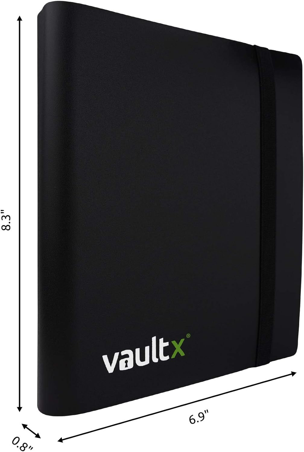 Binder - 4 Pocket Trading Card Album Folder - 160 Side Loading Pocket Binder for TCG (Black)