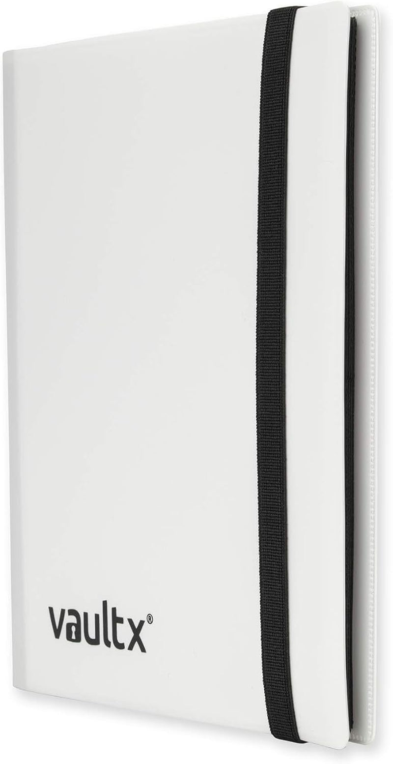 Binder - 4 Pocket Trading Card Album Folder - 160 Side Loading Pocket Binder for TCG (White)