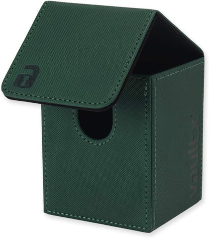 Premium Exo-Tec Trading Card Deck Box - Large Size for 80+ Sleeved Cards - PVC Free Card Holder for TCG (Green)