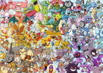 Pokémon 1000 Piece Challenge Jigsaw Puzzle for Adults and Kids Age 12 Years Up