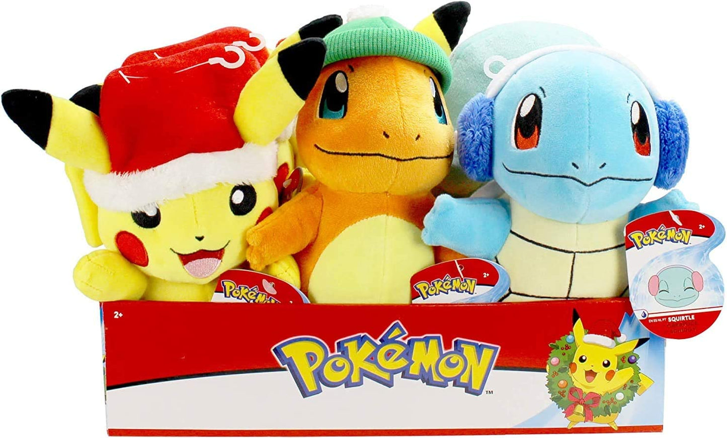 Pikachu Holiday Seasonal Plush, 8-Inch Plush Toy, Includes Santa Hat Accessory - Super Soft Plush, Authentic Details - Perfect for Playing, Displaying & Gifting - Gotta Catch ‘Em All